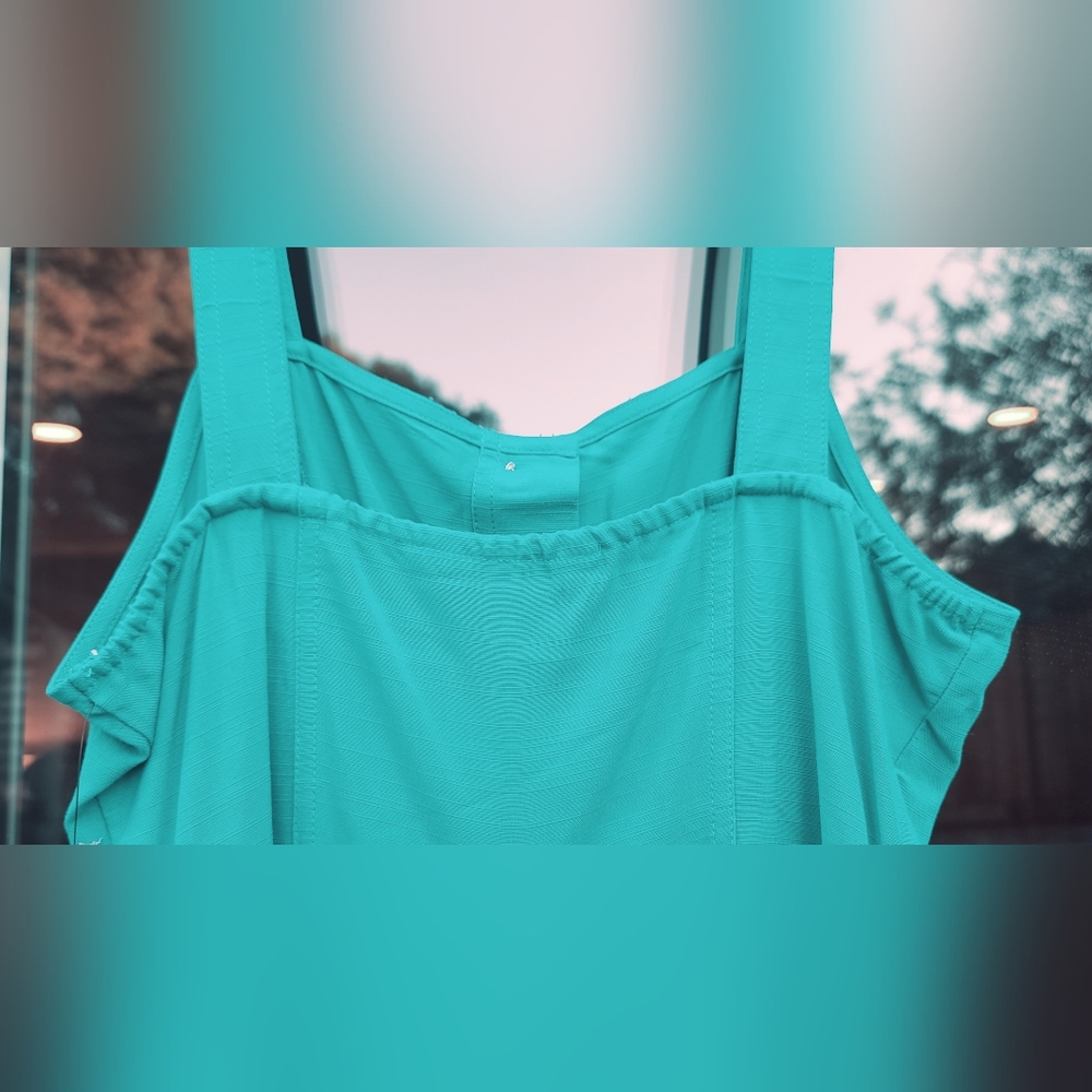 Nine West Teal Button Romper - Size Medium - Picture 8 of 17